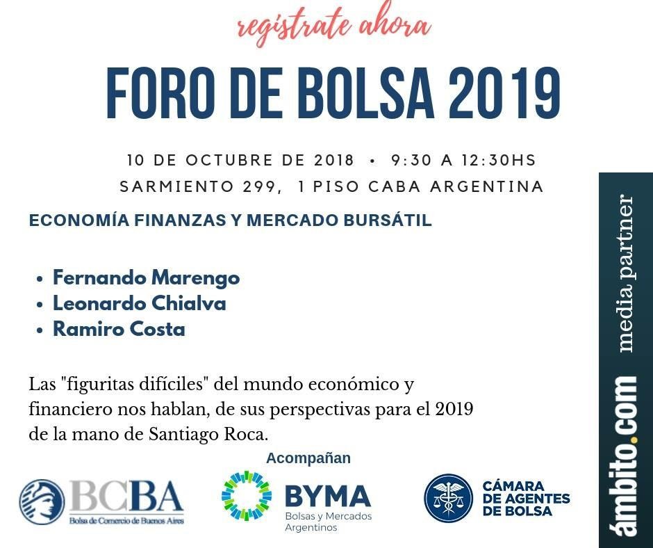 Foro de Bolsa 2019 - Economa Finanzas y Mercado Bursatil